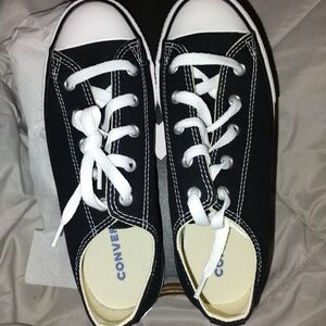Converse Kids Black Canvas Sneakers